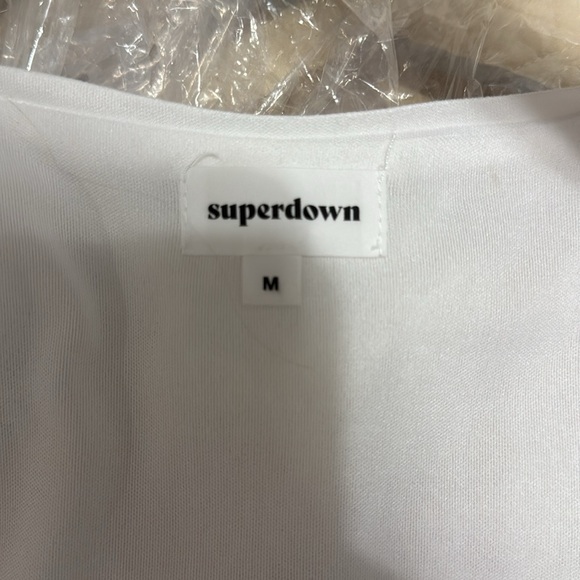 Superdown Carly Fringe Mini Dress in White - Picture 10 of 11